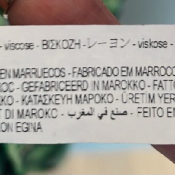 Zara Green Graphic Long Sleeve Blouse - Picture 7 of 8